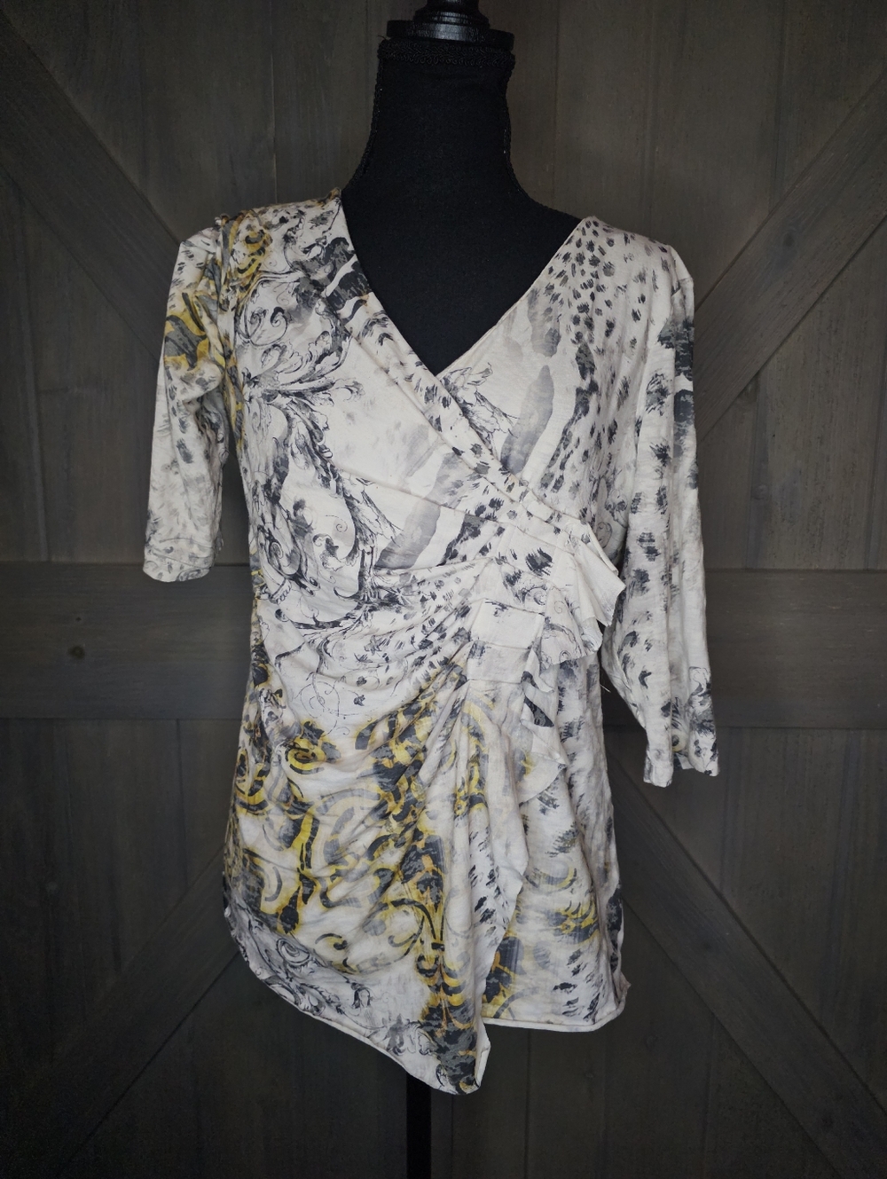 Y2k IQ Paris Top sz Large